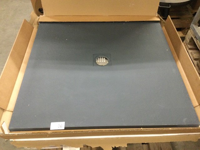 Douchevloer 100x100 cm, grijs - afbeelding 1 van  2