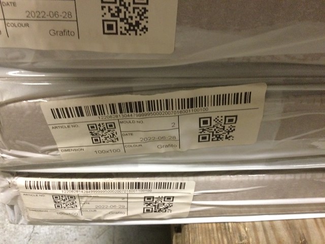 Douchevloer 100x100 cm, grijs - afbeelding 2 van  2