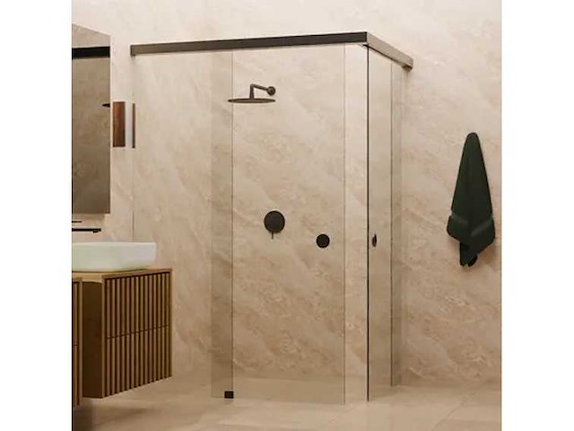 Douchewand hoekopstelling (compleet) - afbeelding 1 van  1