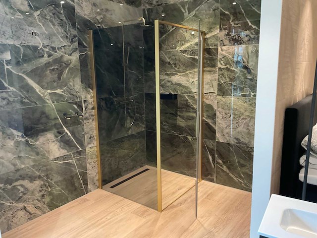 Douchewand met draaideur 100x100 cm - afbeelding 2 van  5
