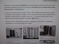 Douchewanden douchecabine saniclear, finn, chroom - afbeelding 3 van  6