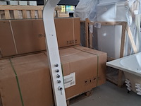 Douchezuil bestdesign, glans wit/chroom - afbeelding 1 van  7