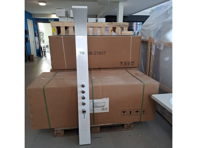 Douchezuil bestdesign, glans wit/chroom - afbeelding 2 van  7