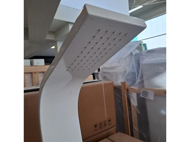 Douchezuil bestdesign, glans wit/chroom - afbeelding 3 van  7