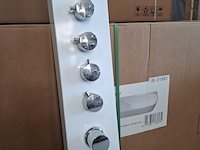 Douchezuil bestdesign, glans wit/chroom - afbeelding 5 van  7