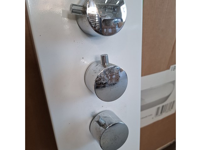 Douchezuil bestdesign, glans wit/chroom - afbeelding 6 van  7