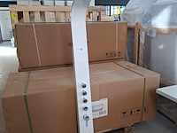 Douchezuil bestdesign, glans wit/chroom - afbeelding 1 van  8