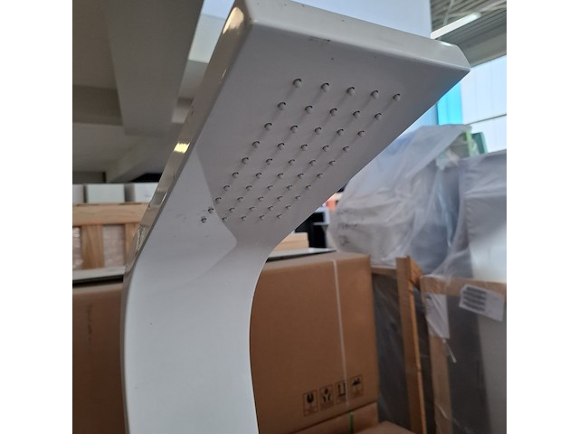 Douchezuil bestdesign, glans wit/chroom - afbeelding 3 van  8