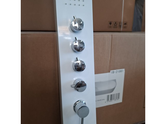 Douchezuil bestdesign, glans wit/chroom - afbeelding 5 van  8