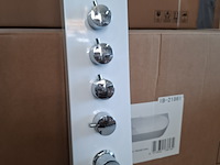 Douchezuil bestdesign, glans wit/chroom - afbeelding 5 van  8