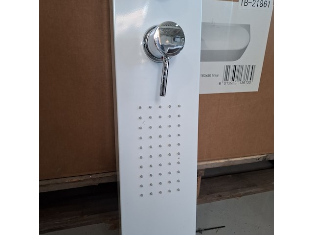 Douchezuil bestdesign, glans wit/chroom - afbeelding 6 van  8