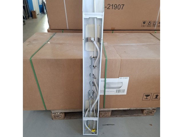 Douchezuil bestdesign, glans wit/chroom - afbeelding 8 van  8