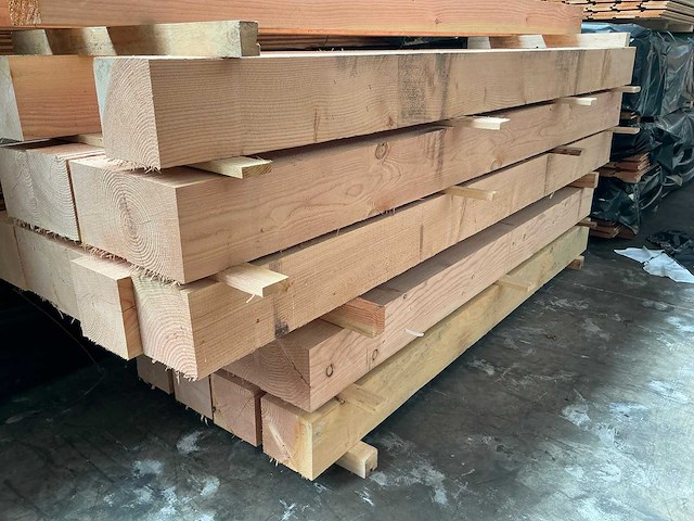 Douglas 200x200 paal - 300 cm (4x) - afbeelding 3 van  3