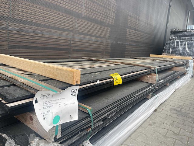 Douglas acoustic design profiel zwart 5000x142x22mm (24x) - afbeelding 2 van  3