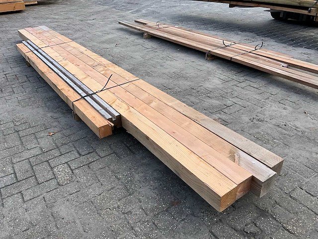 Douglas balk 12x12 cm (4x) - afbeelding 3 van  4