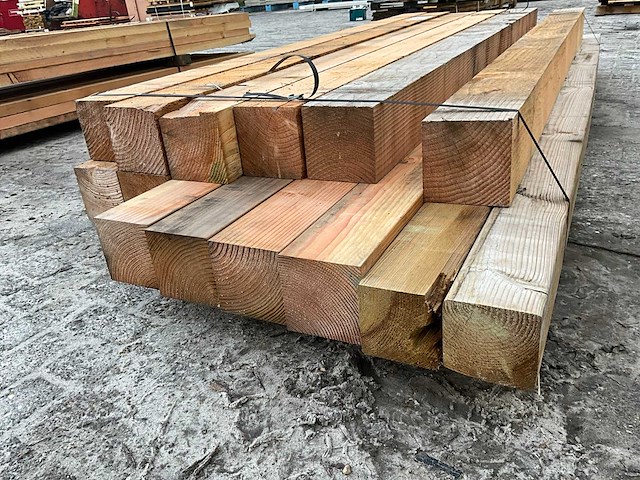 Douglas balk 15x15 cm (12x) - afbeelding 6 van  6