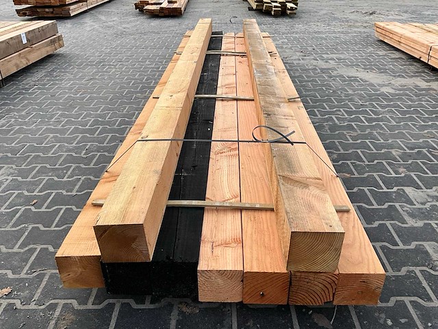 Douglas balk 15x15x400 cm (9x) - afbeelding 4 van  5