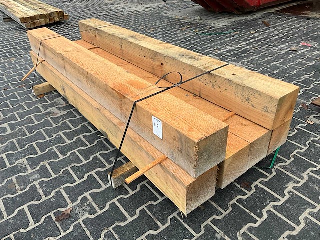 Douglas balk 20x20x250 cm (6x) - afbeelding 1 van  4