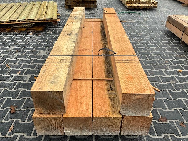 Douglas balk 20x20x250 cm (6x) - afbeelding 3 van  4
