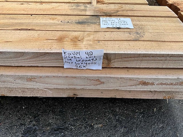 Douglas balk 4000x100x50 mm (26x) - afbeelding 5 van  5