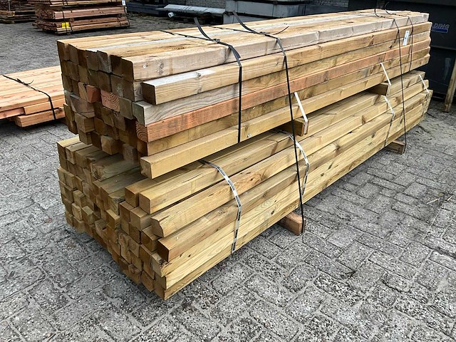 Douglas balk 7x7x300 cm (120x) - afbeelding 2 van  6