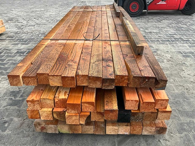 Douglas balk 8x8x400 cm (45x) - afbeelding 4 van  5