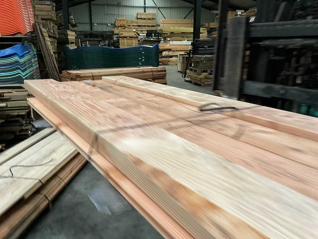 Douglas balk geschaafd - 200x19,5x6,5 cm (4x) - afbeelding 2 van  7