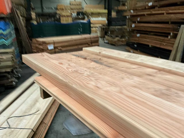 Douglas balk geschaafd - 200x19,5x6,5 cm (4x) - afbeelding 3 van  7