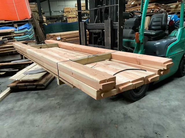 Douglas balk geschaafd - 273x14x6,2 cm (7x) - afbeelding 1 van  7