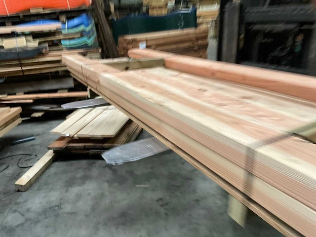 Douglas balk geschaafd - 273x14x6,2 cm (7x) - afbeelding 2 van  7