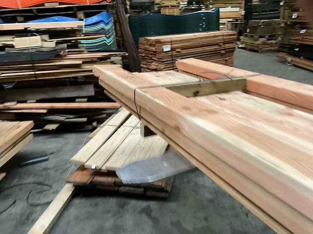 Douglas balk geschaafd - 273x14x6,2 cm (7x) - afbeelding 3 van  7