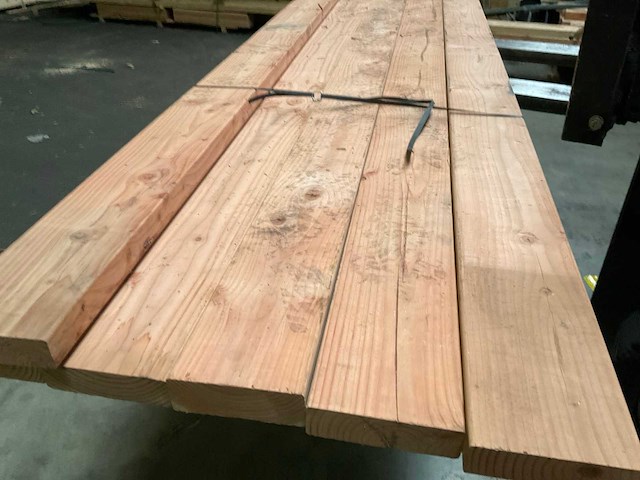 Douglas balk geschaafd - 295x15,5x4,5 cm (6x) - afbeelding 2 van  10