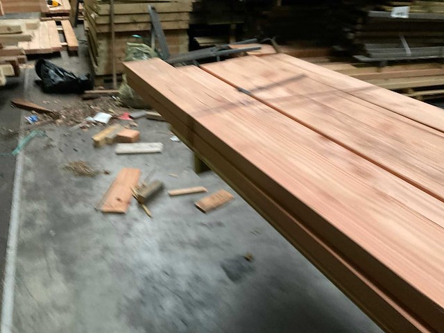 Douglas balk geschaafd - 295x15,5x4,5 cm (6x) - afbeelding 4 van  10