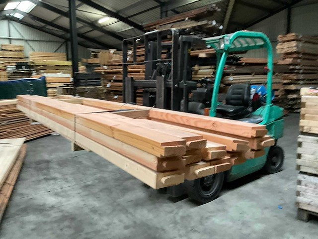 Douglas balk geschaafd - 300x12x6,2 cm (13x) - afbeelding 1 van  6