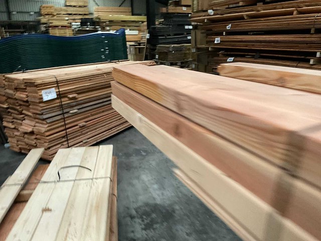 Douglas balk geschaafd - 300x12x6,2 cm (13x) - afbeelding 2 van  6