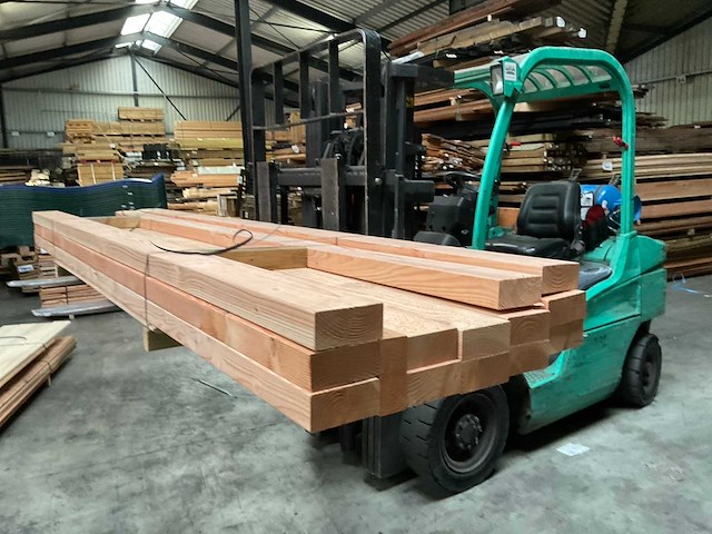 Douglas balk geschaafd - 330x14x6,2 cm (14x) - afbeelding 1 van  9