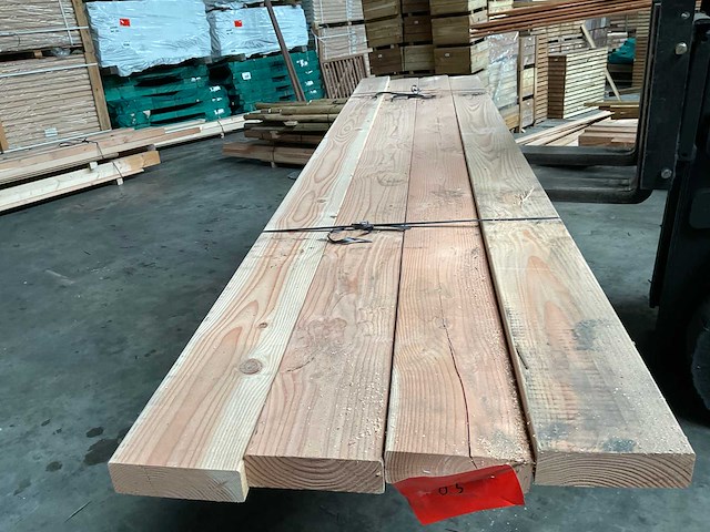 Douglas balk geschaafd - 340x20x7 cm (4x) - afbeelding 1 van  1