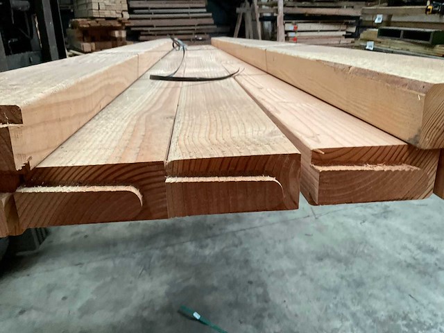 Douglas balk geschaafd - 370x14x6,2 cm (7x) - afbeelding 2 van  10
