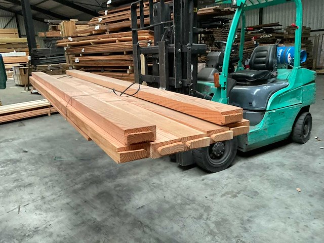 Douglas balk geschaafd - 370x14x6,2 cm (7x) - afbeelding 1 van  10