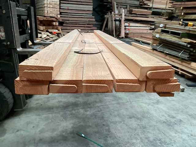 Douglas balk geschaafd - 370x14x6,2 cm (7x) - afbeelding 8 van  10