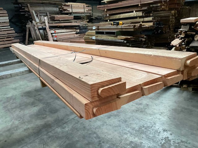 Douglas balk geschaafd - 370x14x6,2 cm (7x) - afbeelding 9 van  10