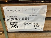 Douglas balk ruw - 400x15x7,5 cm (21x) - afbeelding 8 van  8