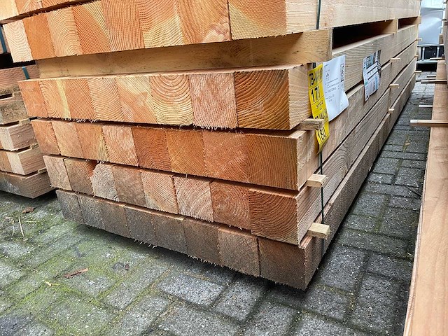 Douglas balken fijnbezaagd 3000x120x120mm (16x) - afbeelding 4 van  4