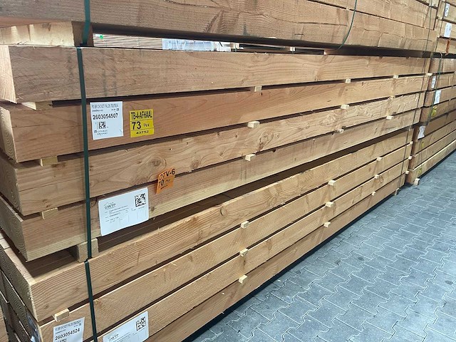 Douglas balken fijnbezaagd 3000x150x150mm (14x) - afbeelding 4 van  4