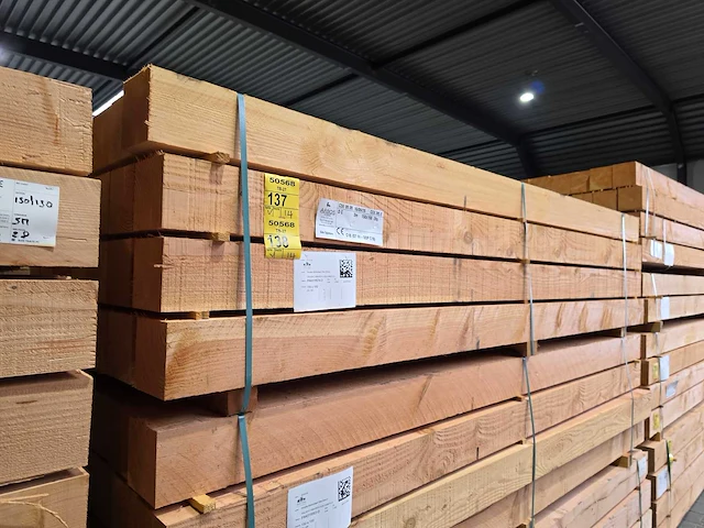 Douglas balken fijnbezaagd 3000x150x150mm (14x) - afbeelding 2 van  4