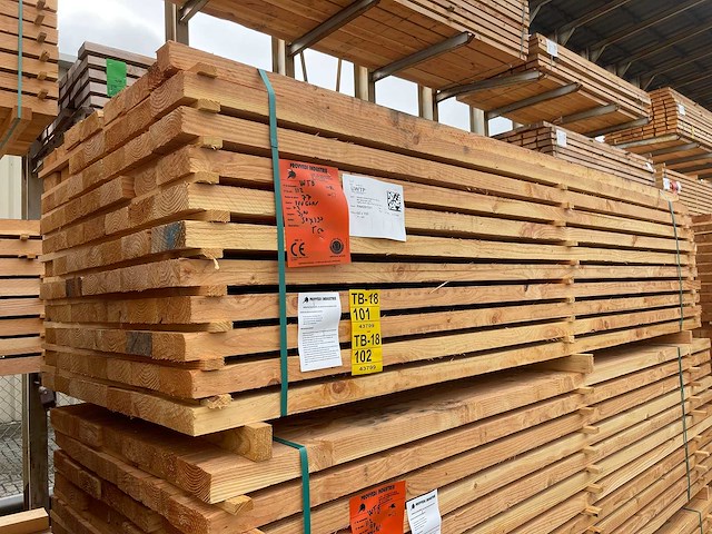 Douglas balken fijnbezaagd 3000x150x50mm (42x) - afbeelding 4 van  4