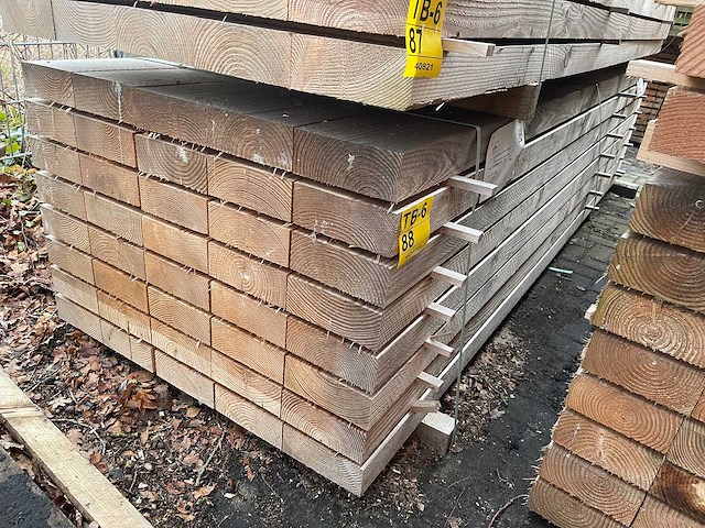 Douglas balken fijnbezaagd 3000x200x75mm (40x) - afbeelding 4 van  4