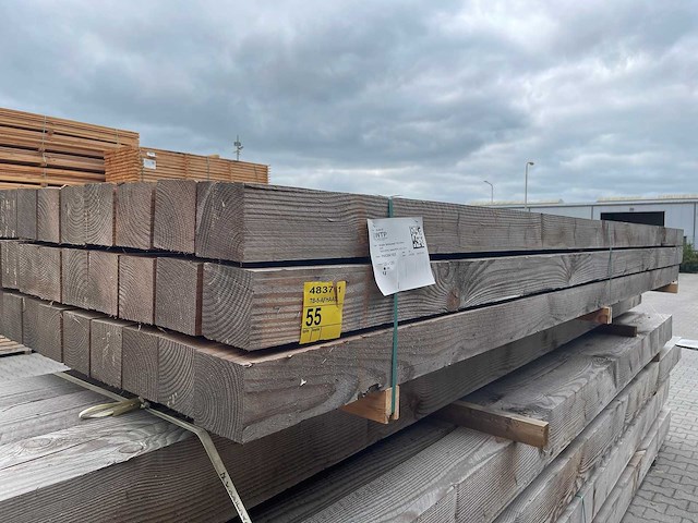Douglas balken fijnbezaagd 4000x120x120mm (27x) - afbeelding 2 van  3