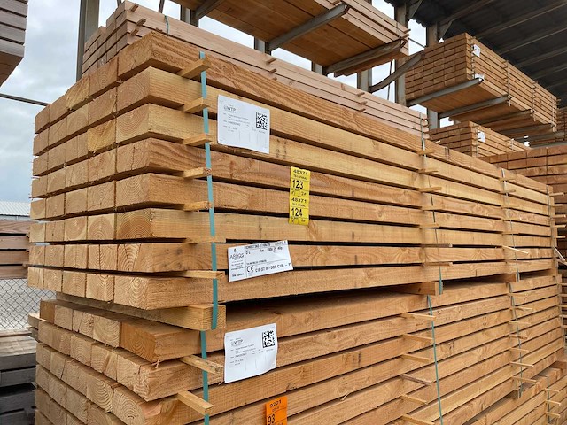 Douglas balken fijnbezaagd 4000x200x75mm (20x) - afbeelding 4 van  4
