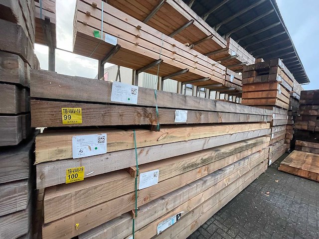 Douglas balken fijnbezaagd 5000x150x150mm (14x) - afbeelding 4 van  4